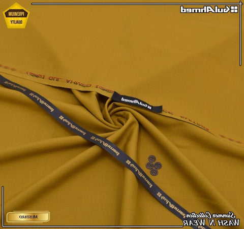 Men’s Unstitched Gul Ahmad Wash And Wear Plain Suit