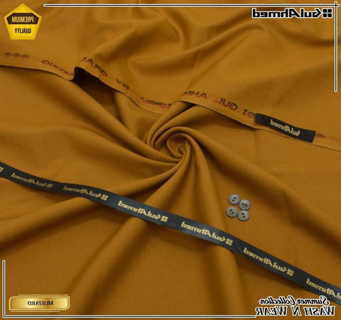 Men’s Unstitched Gul Ahmad Wash And Wear Plain Suit
