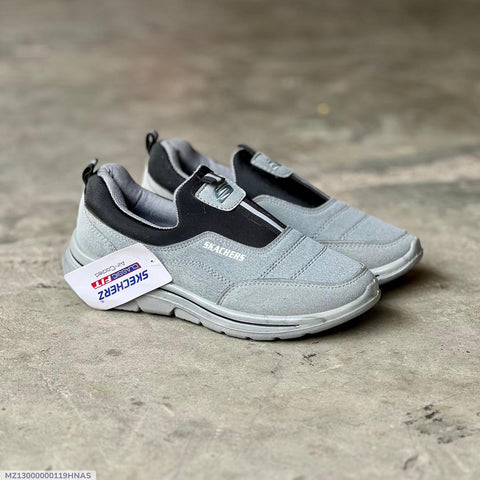 Men's Synthetic Leather Shoes - Walking Skechers