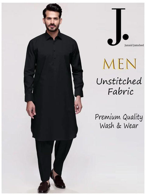 Men’s J. Unstitched Wash And Wear Plain Suit