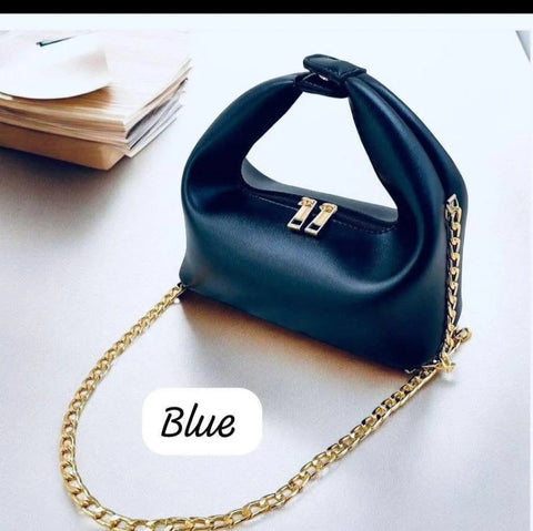 Girl's PU Leather Plain Shoulder Bag