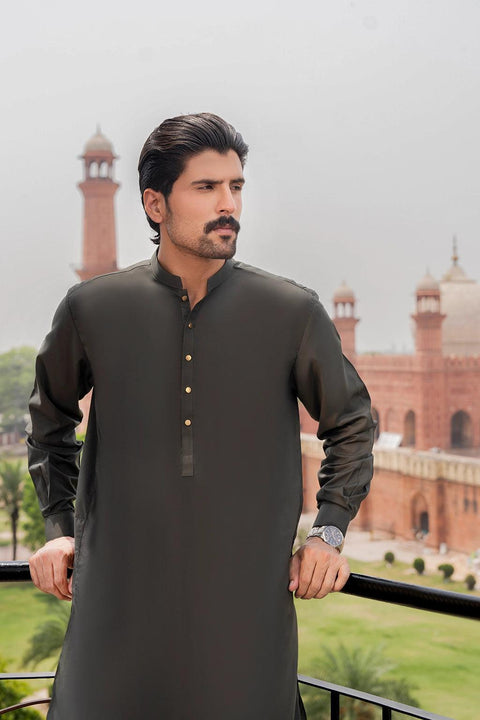 Elegant Dark Green Kurta – A Perfect Choice for Stylish and Comfortable Traditional Wear EW-001064-22