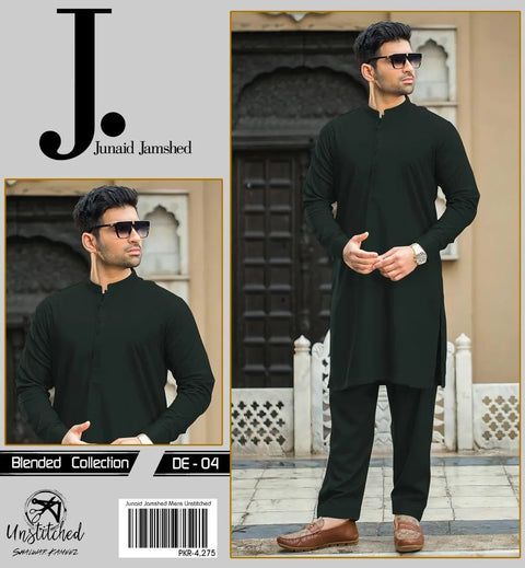 Men’s J. Unstitched Wash And Wear Plain Suit