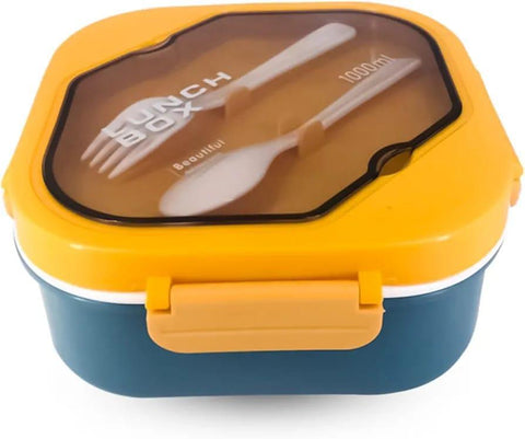 Lunch Box With Spoon And Fork For Many Meals Use- 1000ml