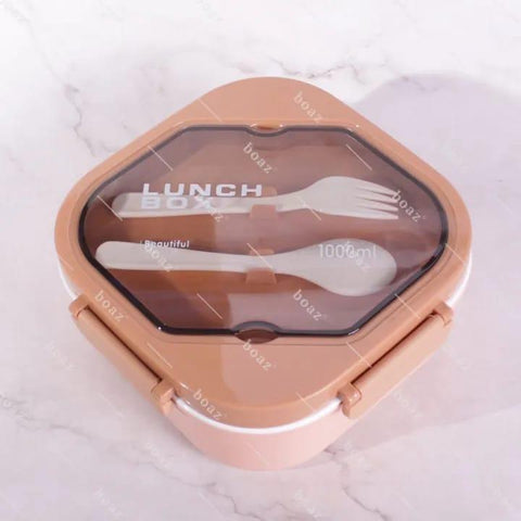 Lunch Box With Spoon And Fork For Many Meals Use- 1000ml