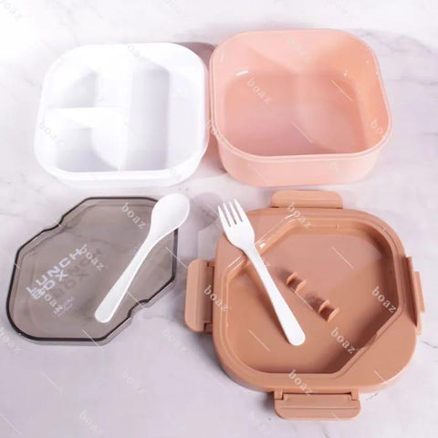 Lunch Box With Spoon And Fork For Many Meals Use- 1000ml