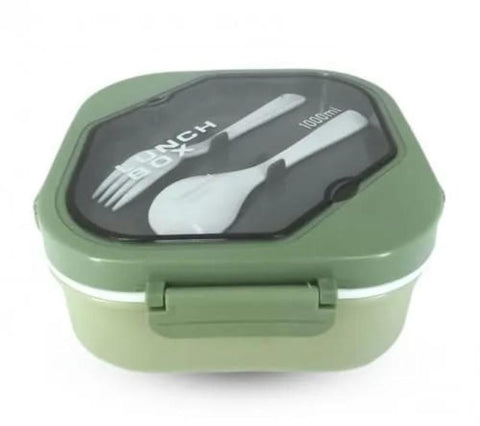 Lunch Box With Spoon And Fork For Many Meals Use- 1000ml