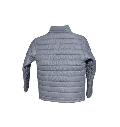 Men's Polyester Plain Puffer Jacket - 1 Pc in Grey