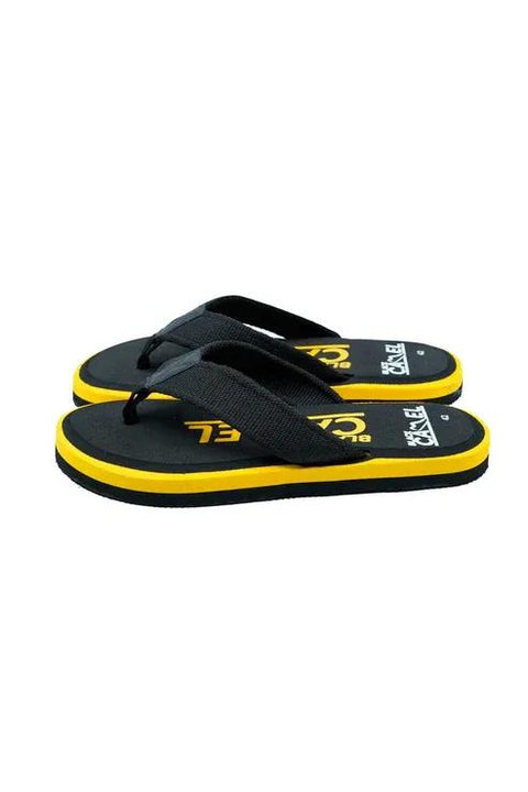 Strider Black & Yellow Chappal