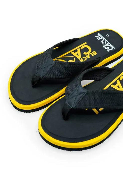 Strider Black & Yellow Chappal