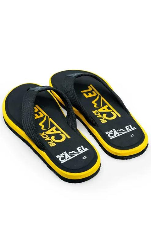 Strider Black & Yellow Chappal