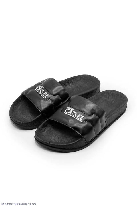 Black Camel Soft Slide Chappal