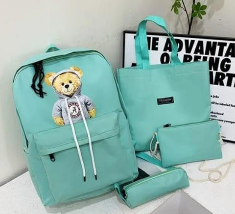 4 Pcs School Bag Set For Girls