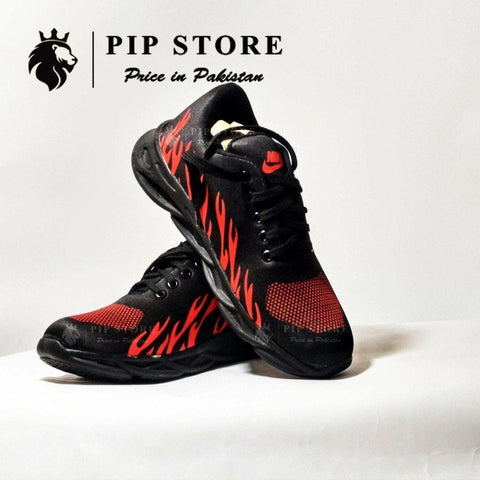 Men's Rubber Comfortable Joggers, Red Fire Shoes