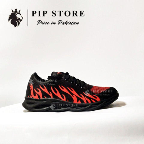 Men's Rubber Comfortable Joggers, Red Fire Shoes