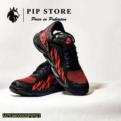 Men's Rubber Comfortable Joggers, Red Fire Shoes