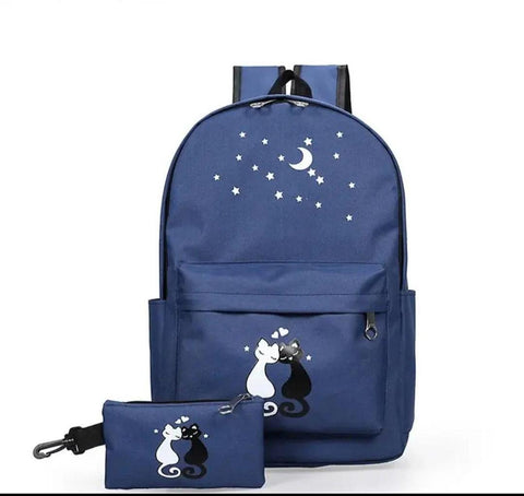 2 Pcs Girls Stylish School Bag Pack Set
