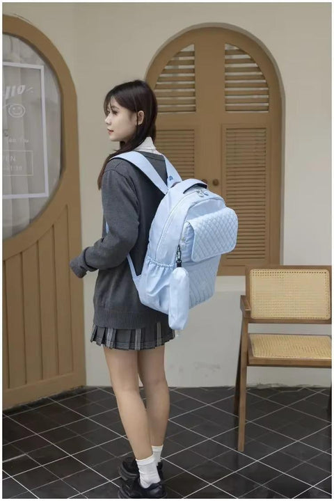 2 In 1 Waterproof Women's Laptop School Backpack