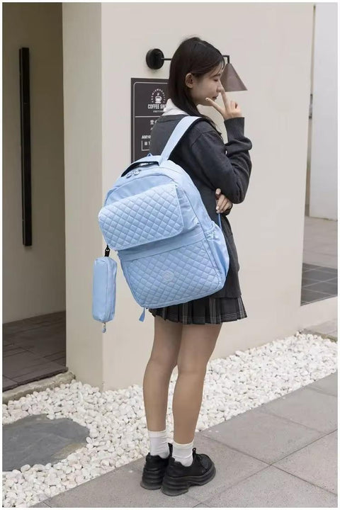 2 In 1 Waterproof Women's Laptop School Backpack