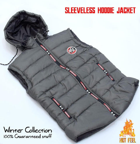 Men's Plain Hooded Sleeveless Jacket - Perfect For Every Occasion