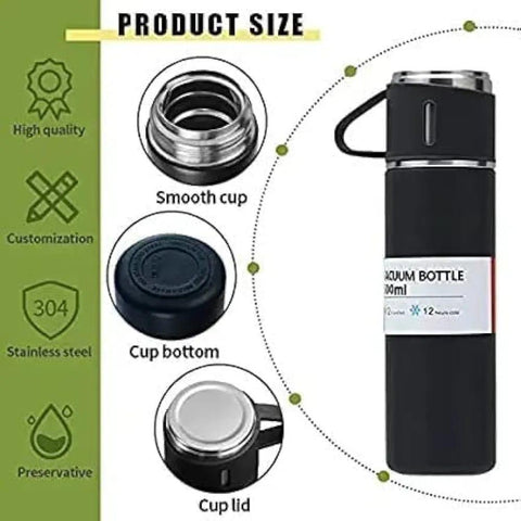 Vaccum Insulated Water Bottle , 500 Ml Best for School & Multipurpose
