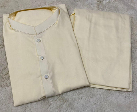 Men's Wash And Wear Plain Suit - 1 Pc Masterpiece