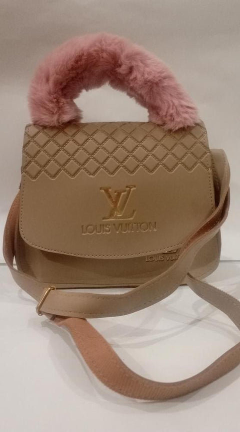 Trendy Skin Color Rexene Casual Hand Bag For Girls