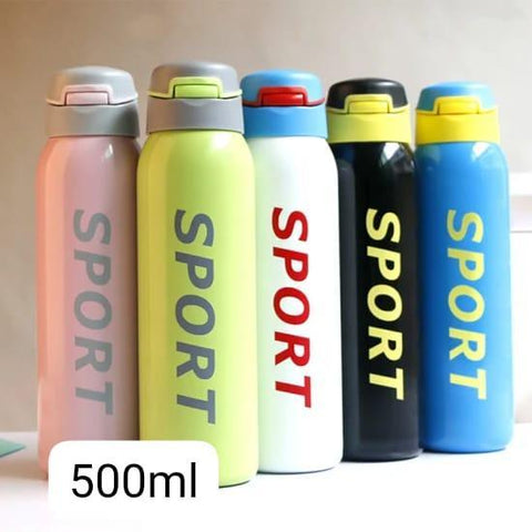 Thermos Cup Water Bottle With Straw, Multipurpose & School Use 500 Ml