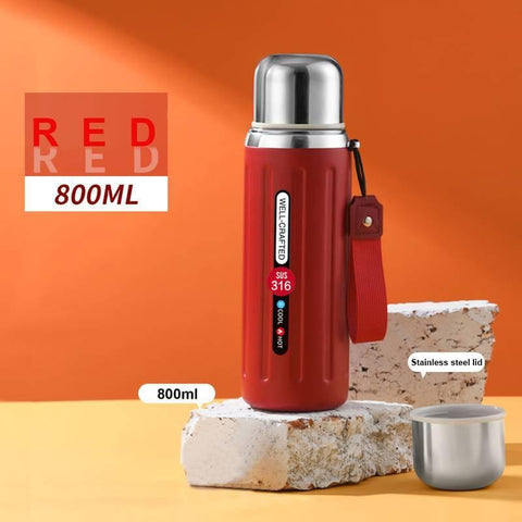 Crafted Stainless Steel School Water Bottle 800ml
