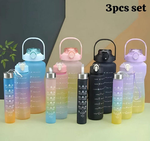 Gradient Water Bottles for School
