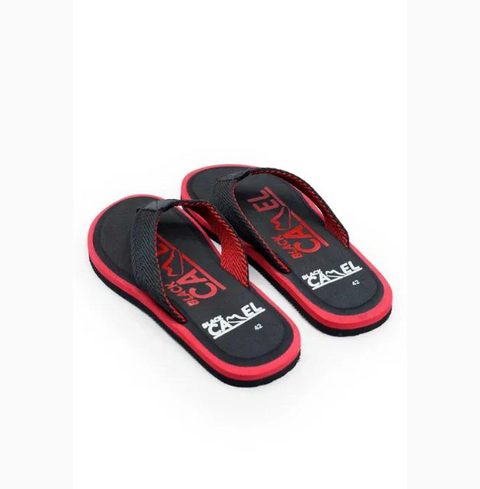 Strider Black & Red Chappal