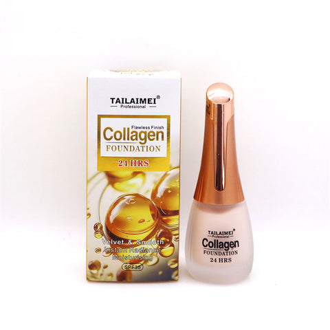 24 Hrs Flawless Finish Collagen Foundation – Long-Lasting Creamy Formula for Smooth, Radiant &amp; Even Skin Tone, 35ml