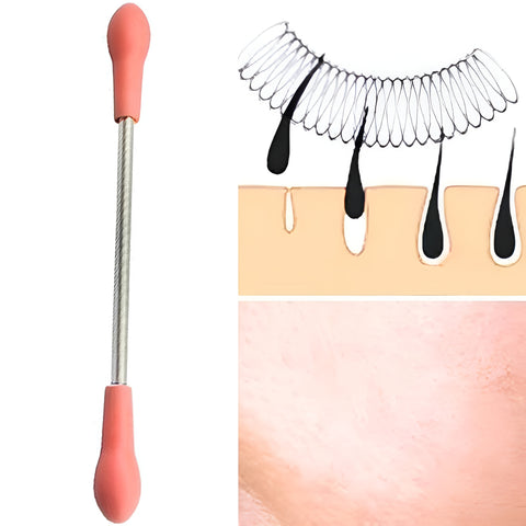 Painless Face Hair Removal Spring Stick – Metal Multipurpose Tool for Quick, Easy &amp; Effective Facial Hair Removal (1 Piece)